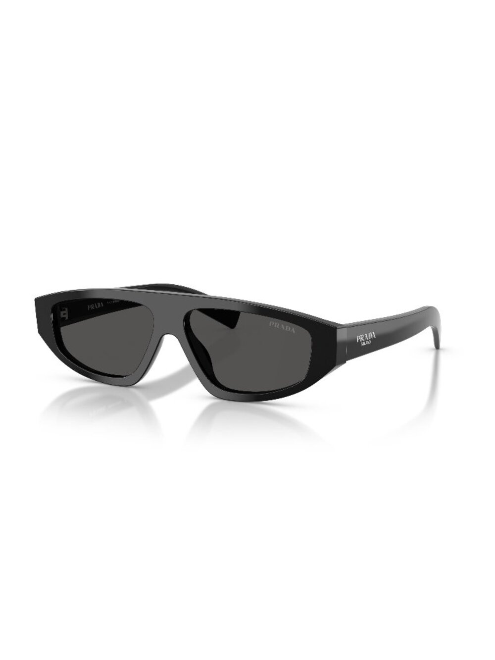 New Prada Men's Sunglasses Black Grey Lens Acetate Frame PR C02S 16K08Z 57
